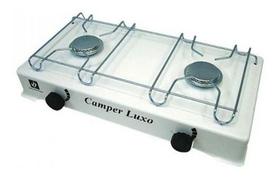 Fogao Camping 2 Boca BP Branco Camper