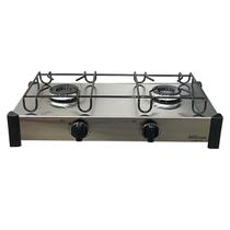 Fogão camping 2 bocas a gás inox Fogão camping 2 bocas a gás inox