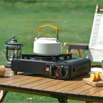 Fogão Camping Preto Acendedor Panela Levar Viagem Acampamento Panela Mesa A Gás Pequeno Refeições Fogão Camping Preto Acendedor Panela Levar Viagem Acampamento Panela Mesa A Gás Pequeno Refeições