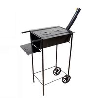 Fogão Churrasqueira Mineiro Chapa 02 Furo Grelha 80x43x38cm Fogão Churrasqueira Mineiro Chapa 02 Furo Grelha 80x43x38cm