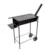 Fogão Churrasqueira Mineiro Chapa 03 Furo Grelha 80x60x38cm Fogão Churrasqueira Mineiro Chapa 03 Furo Grelha 80x60x38cm