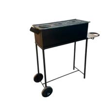 Fogão Churrasqueira Paraíso 3 Bocas Ferro Fundido Sem Acessórios Fogão Churrasqueira Paraíso 3 Bocas Ferro Fundido Sem Acessórios