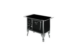 Fogão Colonial N1 Vitrocerâmica Preto Varão Direito Antonow