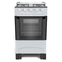 Fogão com forno Mueller 4 bocas Branco com Mesa de inox Bivolt