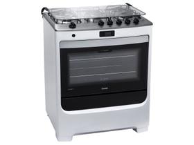 Fogão Consul 5 bocas branco com duplachama e timer digital - CFS5QAB