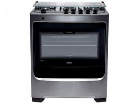 Fogão Consul 5 bocas cor Inox com botões removíveis - CFS5NAR