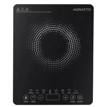 Fogão Cooktop 1 Boca Agratto ACKI01I Indução Portátil Painel Touch Preto