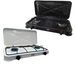Fogão Cooktop 2 Bocas A Gás Camping Portátil fogão Fogareiro - BAK