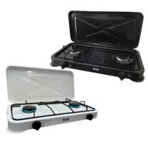 Fogão Cooktop 2 Bocas A Gás Camping Portátil fogão Fogareiro - BAK