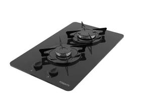 Fogão Cooktop 2 Bocas Mesa Em Vidro - Preto - Fogatti Esmaltado 27000001-02 Fogão Cooktop 2 Bocas Mesa Em Vidro - Preto - Fogatti Esmaltado 27000001-02