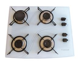 Fogão Cooktop 4 Bocas 4Q Lines Branco Safanelli FCB403