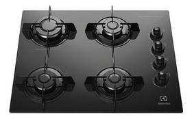 Fogao Cooktop 4 Bocas A Gas Electrolux Vidro Black - Bivolt