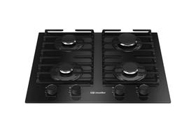 Fogão Cooktop 4 Bocas MCG4BM Grade Dupla Mesa de Vidro Mueller Preto