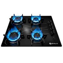 Fogão Cooktop 4 Bocas Pop Vidro Temperado Trempe Ferro Fundido Fogão Cooktop 4 Bocas Pop Vidro Temperado Trempe Ferro Fundido