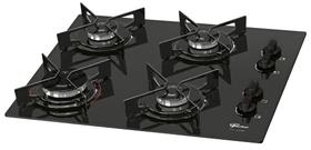 Fogão Cooktop 4Q Fit Line Gás Mesa Vidro Fischer