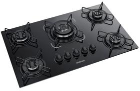 Fogão Cooktop 5 Bocas à Gás Itatiaia Essencial Vidro Tripla Chama 127v / 220v