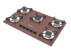 Fogão Cooktop 5 Bocas Chamalux Ultra Chama Premium Bivolt