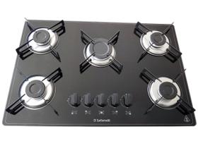 Fogão Cooktop 5 Bocas Semplice Preto FSP504 Safanelli