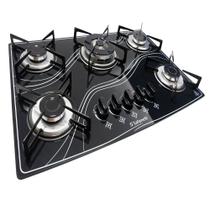 Fogão Cooktop 5 Bocas Tripla Chama Safanelli