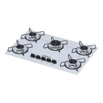 Fogão Cooktop 5 Bocas Ultra Chama Branco Arame - Chamalux