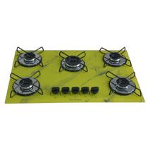 Fogão Cooktop 5bocas Ultra Chama 127/220v Marmo Amarelo Fogão Cooktop 5bocas Ultra Chama 127/220v Marmo Amarelo