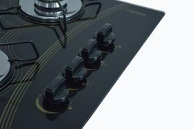 Fogão Cooktop À Gás 4 Bocas ChamaLar MESCLADO Ultra Chama Vidro Bivolt Fogão Cooktop À Gás 4 Bocas ChamaLar MESCLADO Ultra Chama Vidro Bivolt
