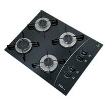 Fogão Cooktop a gás DeD 4 bocas preto -Acendimento automático