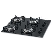 Fogão Cooktop a Gás Fischer 1519-5713 4 Bocas Mesa Vidro Temperado Superautomático Bivolt