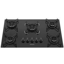 Fogão Cooktop a Gás Itatiaia Essencial Mesa Vidro Temperado 5 Bocas Acendimento Automático Bivolt