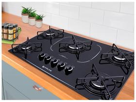 Fogão cooktop agile atlas 5bocas up glass preto