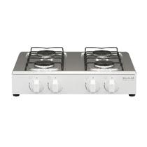Fogão Cooktop Braslar 4 Bocas Asiático de Mesa Inox Branco Fogão Cooktop Braslar 4 Bocas Asiático de Mesa Inox Branco