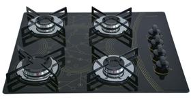 Fogão Cooktop Chamalar Premium 4 Bocas Ultra Chama Mesclado Bivolt GLP