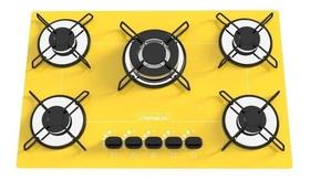 Fogão Cooktop Chamalux 5 Bocas Tripla Chama Amarelo 110v/220v