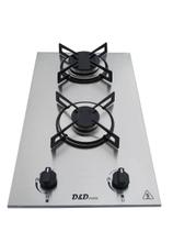 Fogão Cooktop D&D A Gás 2 Bocas Com Tampo Inox - D&D Metal