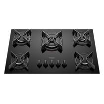 Fogão Cooktop de Embutir para Cozinha 05 Bocas a Gás Dako Supreme Preto Bivolt 110 e 220v