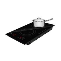 Fogão Cooktop De Indução 2 Bocas Elétrico Eci02ep 220V E Panela Inox Solar Ø 16cm Pit7 - Eos Fogão Cooktop De Indução 2 Bocas Elétrico Eci02ep 220V E Panela Inox Solar Ø 16cm Pit7 - Eos