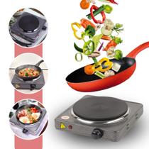 Fogão Cooktop Elétrica Prateado Portátil 110V 1000w