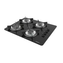 Fogão Cooktop Elétrico 4 Bocas Inox Mesa Em Vidro Safe Nardelli