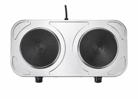 Fogão Cooktop Elétrico Agratto 2 Bocas em Aço Inoxidável 220V com Controle de Temperatura e Aquecimento Rápido
