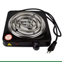 Fogão Cooktop Elétrico Fogareiro 1 Boca 1.000 Watts Preto