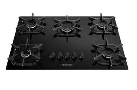 Fogão Cooktop Elétrico Mueller 5 Bocas À Gás Ultra Chama Bivolt Mesa em Vidro