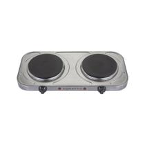 Fogão Cooktop Elétrico Portátil Mesa 2 Bocas Aço Inoxidável - AGRATTO