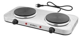 Fogão Cooktop Elétrico Portátil Mesa 2000w 127v 2 Bocas Inox - Good&go