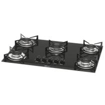 Fogão Cooktop Fischer 1642-6985 5 Bocas Mesa de Vidro Bivolt