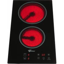 Fogão Cooktop Fischer 2Q Elétrico Mesa Vitrocerâmica Touch 220V