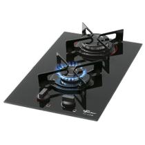 Fogão Cooktop Fischer 2Q Fit Line Gás Mesa Vidro
