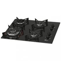 Fogão Cooktop Fischer 4Q TC Fit Line Gás Mesa Vidro