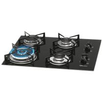 Fogão Cooktop Fischer 4Q TC Gás Mesa Vidro Bivolt