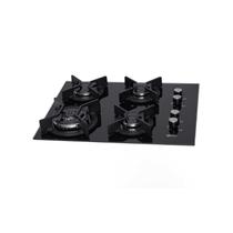 Fogão Cooktop Fischer 4Q TC Infinity Gás Mesa Vidro PRETO Fogão Cooktop Fischer 4Q TC Infinity Gás Mesa Vidro PRETO