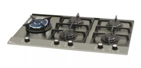 Fogao cooktop fischer 5 bocas platinium gás prime aço inox